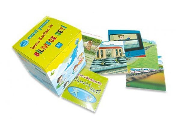 Mavi Yunus İpucu Kartları ile Bilmece Seti (4-5-6 Yaş)