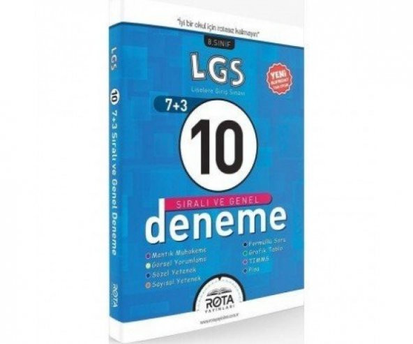 RTY Rota Yayınları LGS 10 Sıralı ve Genel Deneme