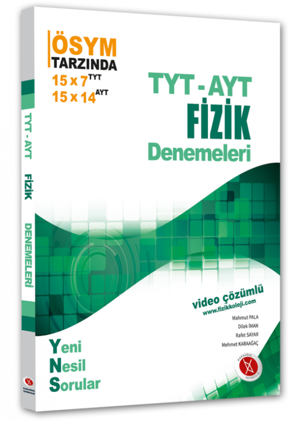 TYT AYT Fizik Denemeleri Video Çözümlü Karaağaç Yayınları