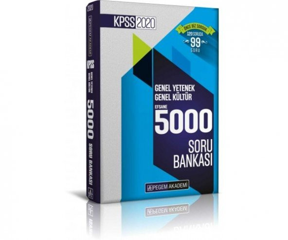 Pegem 2020 KPSS Genel Yetenek Genel Kültür Efsane 5000 Soru Bankası