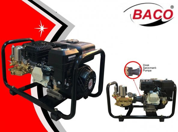 Baco 25H168 Benzinli Seyyar İlaçlama Makinası
