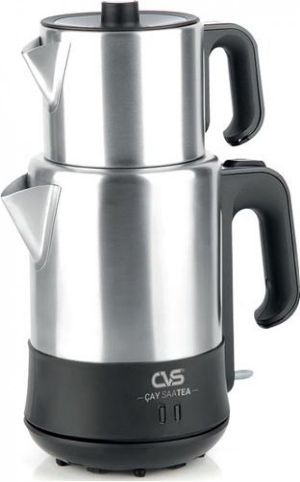 CVS DN 91124 Çay SaaTEA Siyah İnox Elektrikli Çaycı - 1