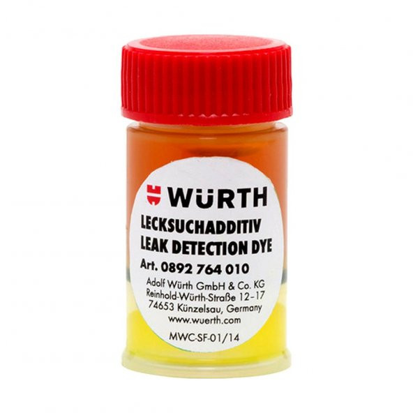 Würth Klima Kaçak Arama Sıvısı 7,5 ML Kartuş Leak Detection Dye