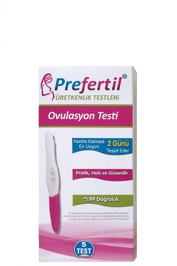 Prefertil Ovulasyon/Yumurtlama Testi - [ 5' li Test ]