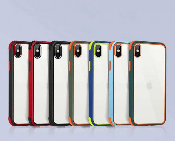 Apple iPhone XS Max Tiron Darbe Emici Silikon Kılıf Anti şok kapak