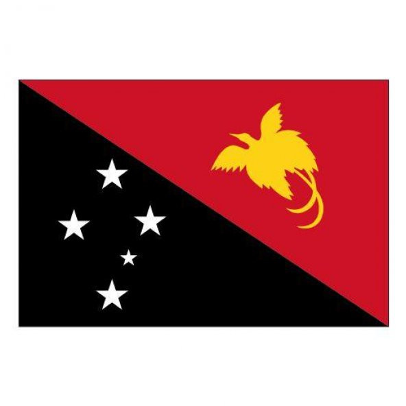 Papua Yeni Gine Gönder Ülke Bayrağı 100x150