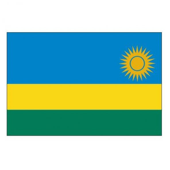Ruanda Gönder Bayrağı 70x105