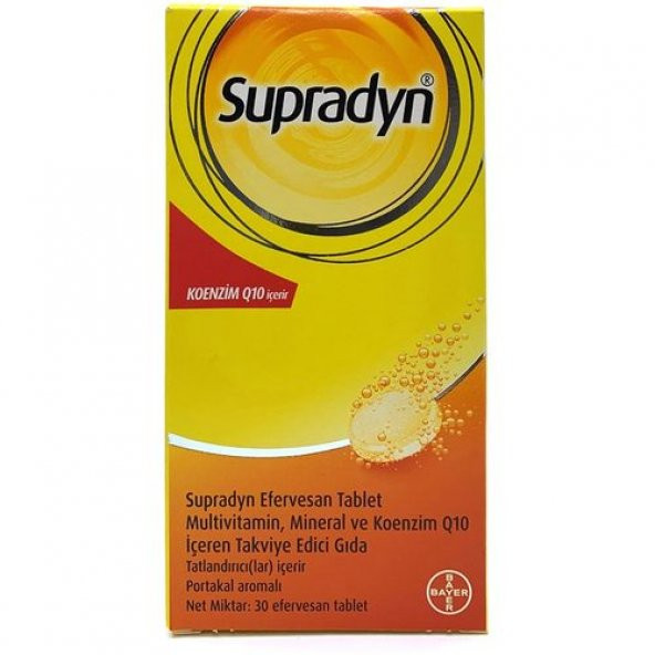Supradyn Koenzim Q10 30 Efervesan Tablet