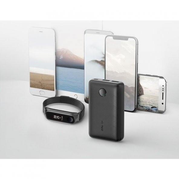 Anker PowerCore Select 10000 mAh Taşınabilir Hızlı Şarj Cihazı - PowerIQ 12W+10W Çift Çıkışlı Powerbank - Siyah - A1223 - 2