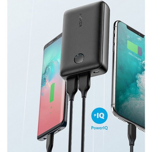Anker PowerCore Select 10000 mAh Taşınabilir Hızlı Şarj Cihazı - PowerIQ 12W+10W Çift Çıkışlı Powerbank - Siyah - A1223 - 3