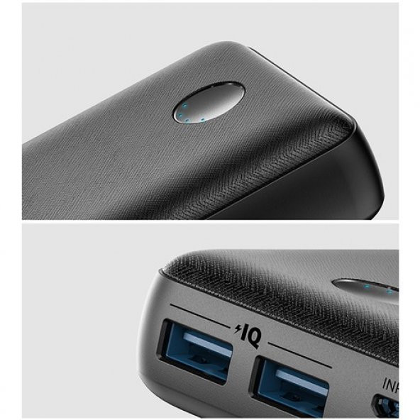 Anker PowerCore Select 10000 mAh Taşınabilir Hızlı Şarj Cihazı - PowerIQ 12W+10W Çift Çıkışlı Powerbank - Siyah - A1223 - 5