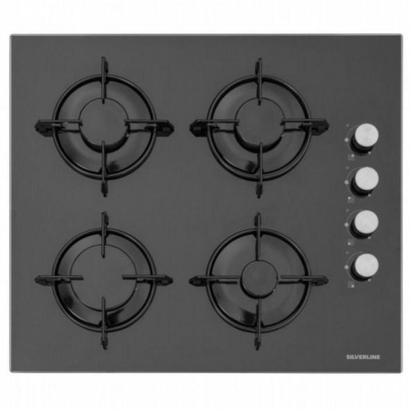 Silverline Siyah Cam Ankastre Set BO6503B01 - CS5349B01 - 3420 - 3