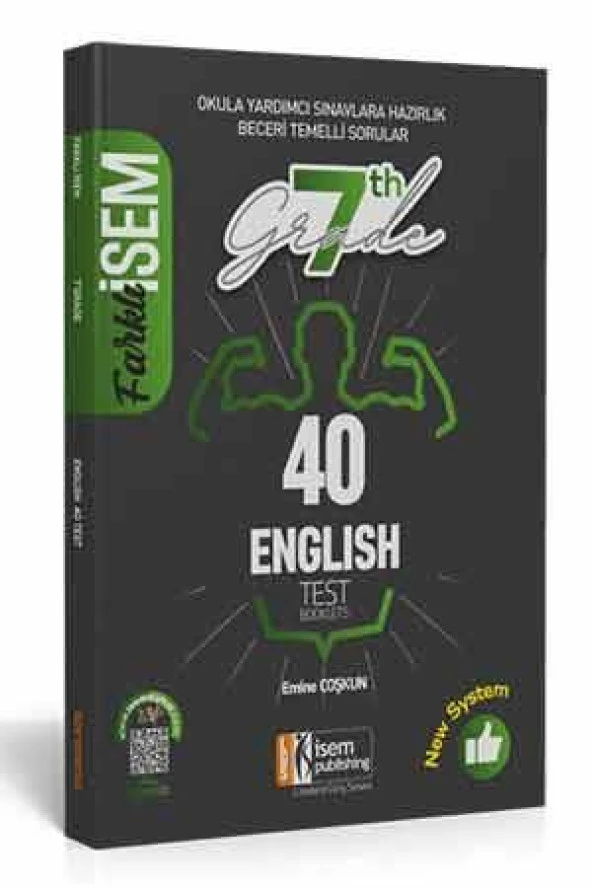 İsem Yayınları 7. Sınıf İngilizce Farklı İsem Çözümlü 40 Fasikül Deneme