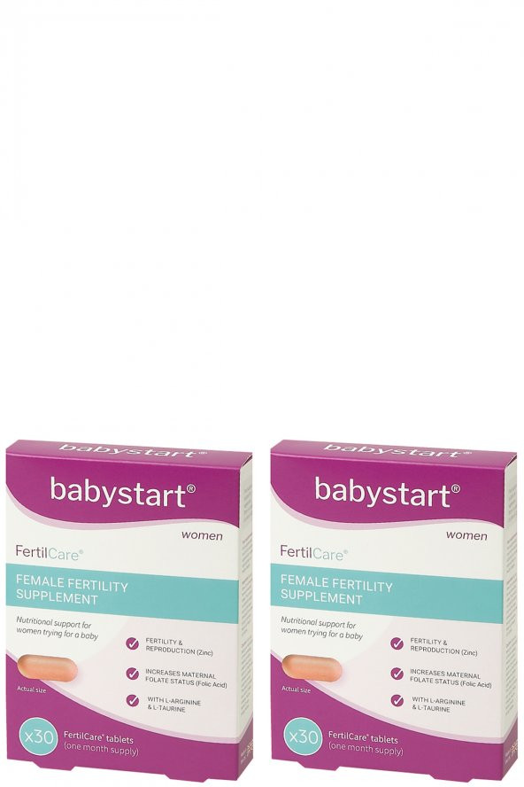 Babystart FertilCare Kadın için Multivitamin - [ 2 Kutu / 60 Tablet ]