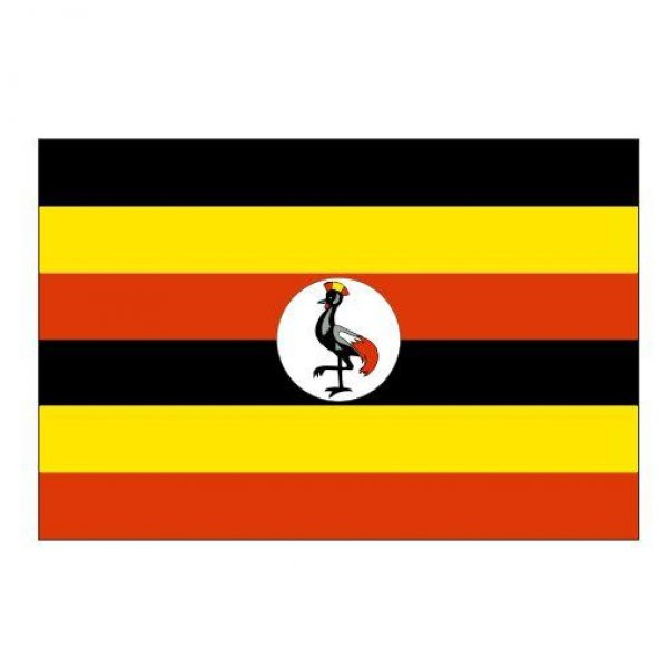Uganda Gönder Ülke Bayrağı 100x150