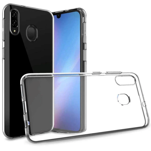 Samsung A20 Şeffaf Silikon Kılıf Ultra İnce 0,20 mm