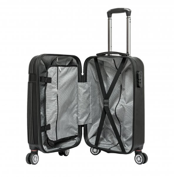 PTTAVM: GNZA SAFİR SİYAH 3'LÜ SEYAHAT VALİZ SETİ