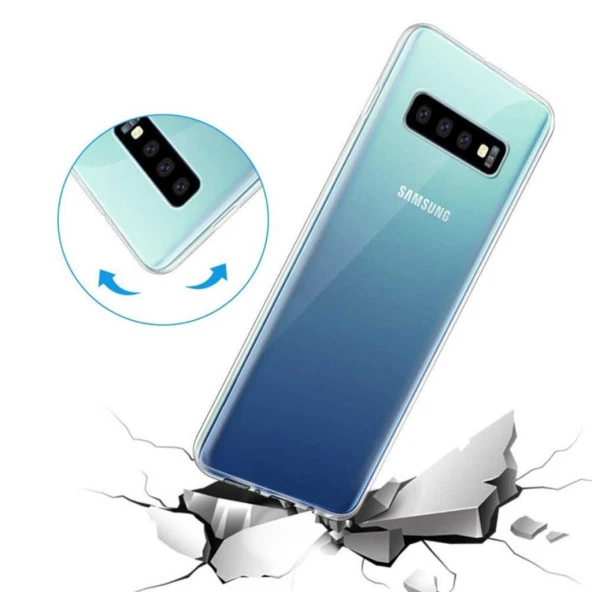 Samsung S10 Şeffaf Silikon Kılıf Ultra İnce 0,20 mm - 3