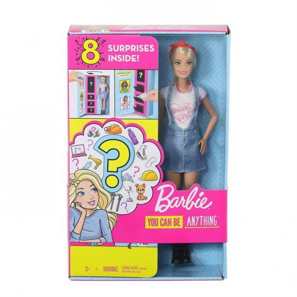 Barbie Sürpriz Meslek Bebeği GLH62