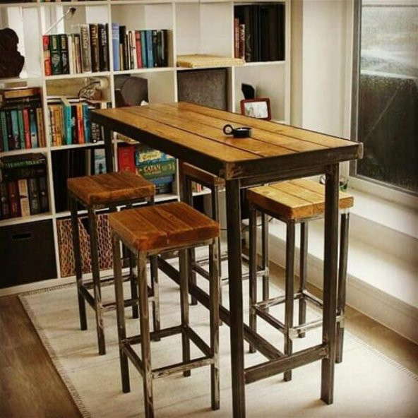 Limon Bar tipi masa ve sandalye takımı