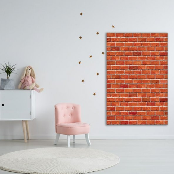 Kırmızı Tuğla Deseni Duvar Örtüsü - 3