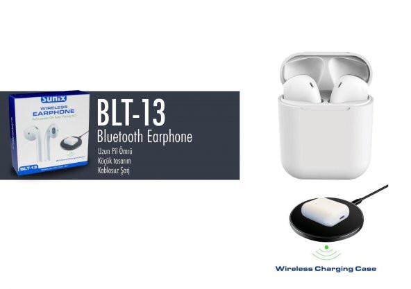 Sunix Blt 13 Bluetooth Kulaklık Wireless Earphone