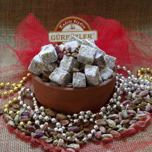 Antep Fıstıklı Kahveli Kuş Lokumu 1 Kg