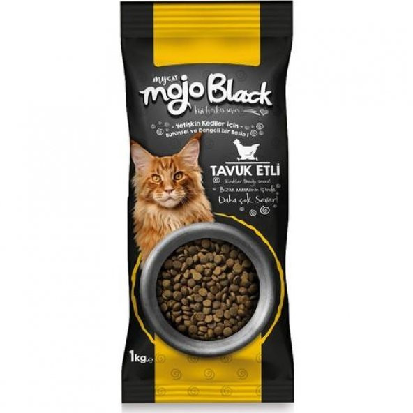 Mycat Mojo Black Tavuk Etli Kedi Maması 1 Kg