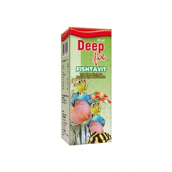 Deep Fix Fishtavit (Balık Vitamini ) 30 Ml.