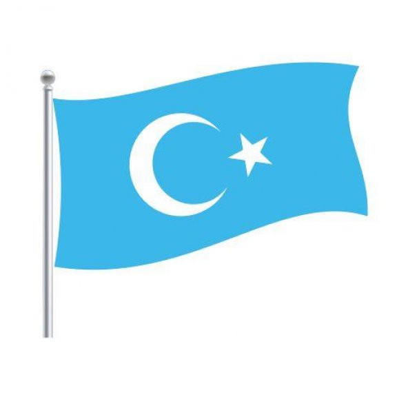 Doğu Türkistan Bayrağı 100x150cm