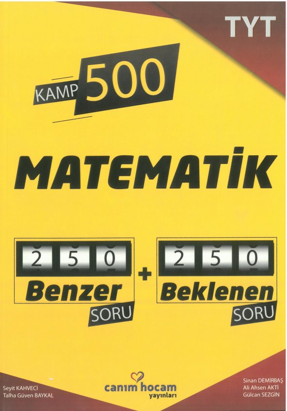 Canım Hocam TYT Matematik Kamp 500 Deneme