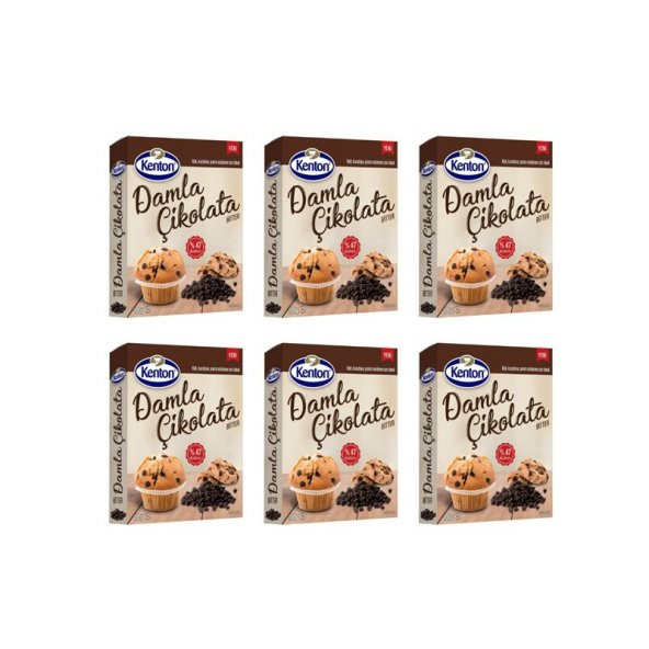 KENTON DAMLA ÇİKOLATA BİTTER 100GR 6LI PAKET - 1