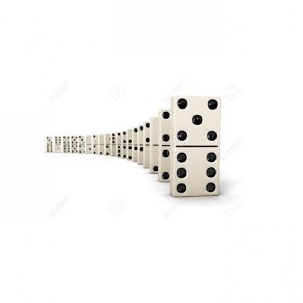 Çantalı Seramik Kemik Domino Oyunu Seti - 7
