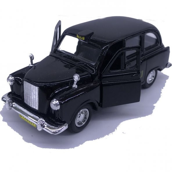 Londra Klasik Taksi Çek Bırak Oyuncak Araba Model Metal 12cm