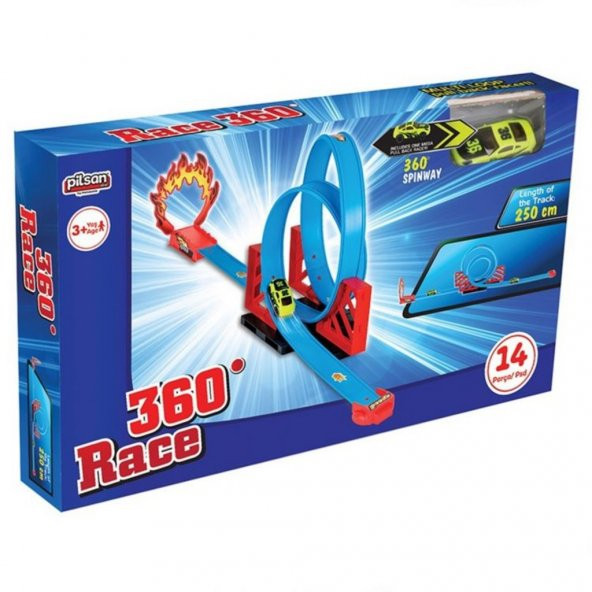 Pilsan Eğitici Öğretici Race 360 Yarış Seti 3+Yaş Araba Yarışı