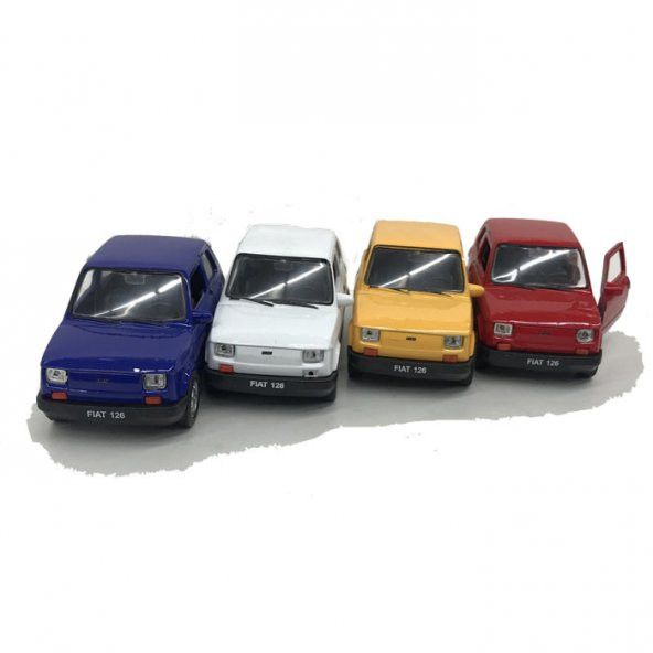 Fiat 126 Bis Çek Bırak Oyuncak Araba Çekbırak Model Metal 12cm