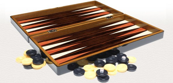 Yenigün Ahşap Ceviz Tavla Takımı Backgammon Büyük Boy