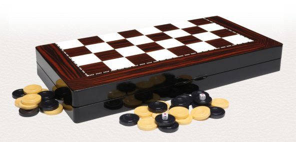 Yenigün Ahşap Ceviz Tavla Takımı Backgammon Büyük Boy - 4