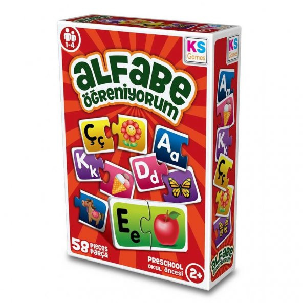 Ks Games Alfabe Öğreniyorum Eşleştirme Çocuk Zeka Akıl Oyunu