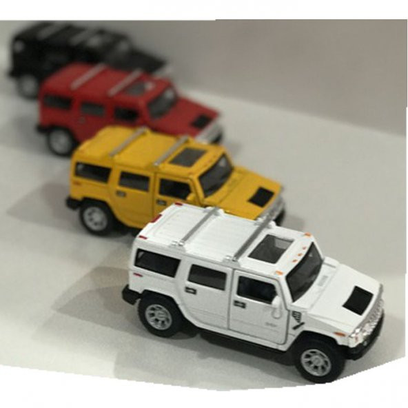 1:36 Metal Model Çek Bırak 2005 Hummer H2 SUT Oyuncak Araba Biblo - 3