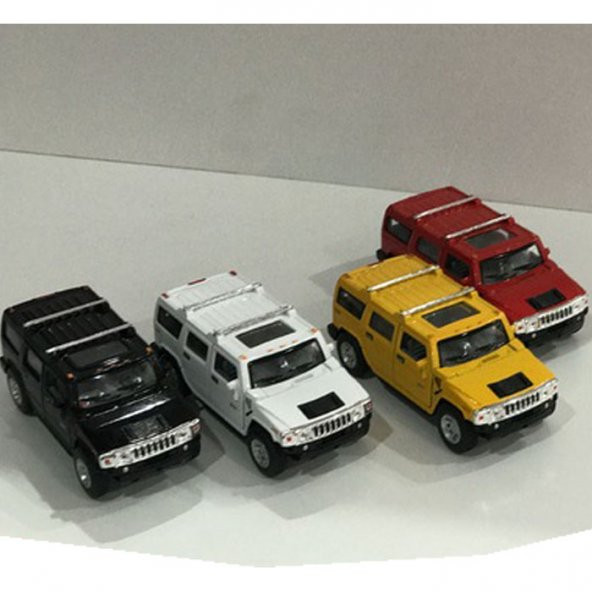 1:36 Metal Model Çek Bırak 2005 Hummer H2 SUT Oyuncak Araba Biblo - 4