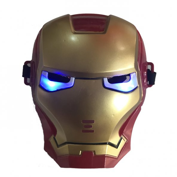 Işıklı Demir Adam Ironman Maskesi Yılbaşı Hediyesi O