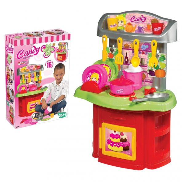 Oyuncak Candy Şef Mutfak Seti Evcilik Oyunları - 6