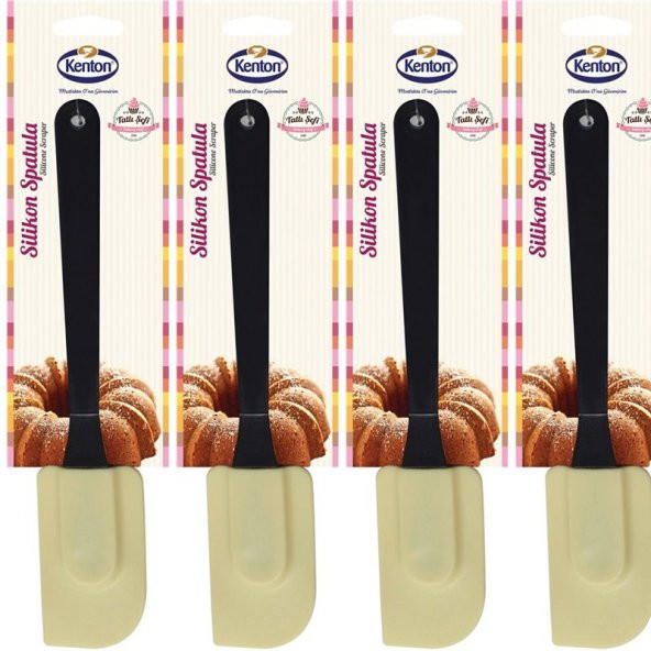 KENTON PASTACILIK GEREÇLERİ SPATULA SİLİKON 4LÜ