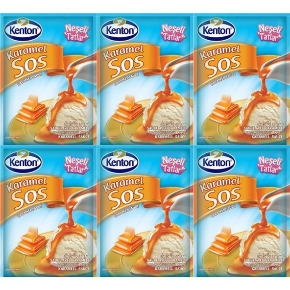KENTON SOS NEŞELİ TATLAR KARAMEL 80GR 6LI - 1