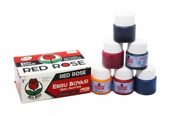RED ROSE EBRU BOYASI 25 ML. 6 RENK