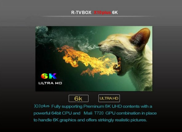 X10 Plus Allwinner H6 4GB RAM 64GB ROM Android 9.0 6K TV box - 5