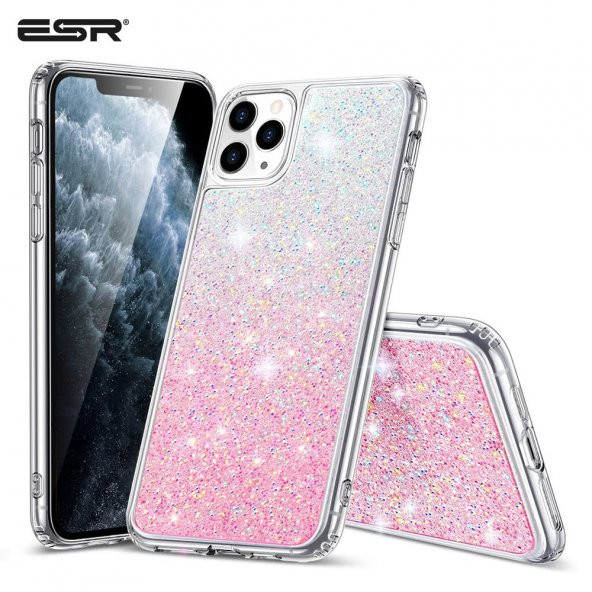 ESR iPhone 11 Pro Max Kılıf, Glamour, Ombra Pink