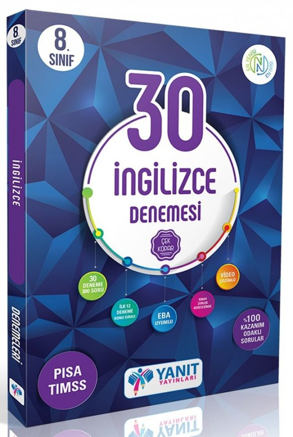 YANIT 8.SINIF İNGİLİZCE 30 DENEME VİDEO ÇÖZÜMLÜ