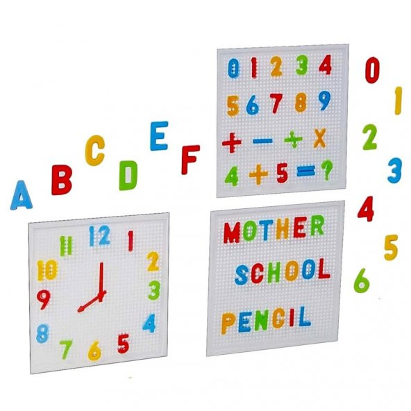 Pilsan Harf ve Rakam Seti 222 Parça